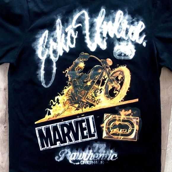 MARVEL X ECKO UNLTD, Collab, Ghost Rider, Mens, T Shirt, Size S, Good Condition - Picture 3 of 6